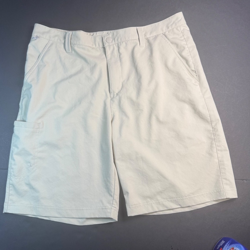 Columbia Men's Beige Cargo Hiking Outdoor Shorts Size 36W‎ 10L